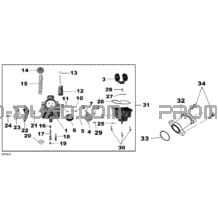Carburateur pour Can-am Toutes les cylindrées 2006 DS 250 NA   Inter