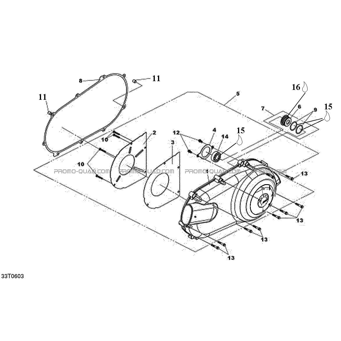 Couvercle CVC  Can-am  2006 Toutes les cylindrées  Original parts OEMCouvercle CVC  Can-am  2006 Toutes les cylindrées  Original parts OEM
