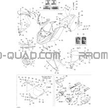 Carrosserie Et Accessoires pour Can-am Toutes les cylindrées 2006 DS 650 X