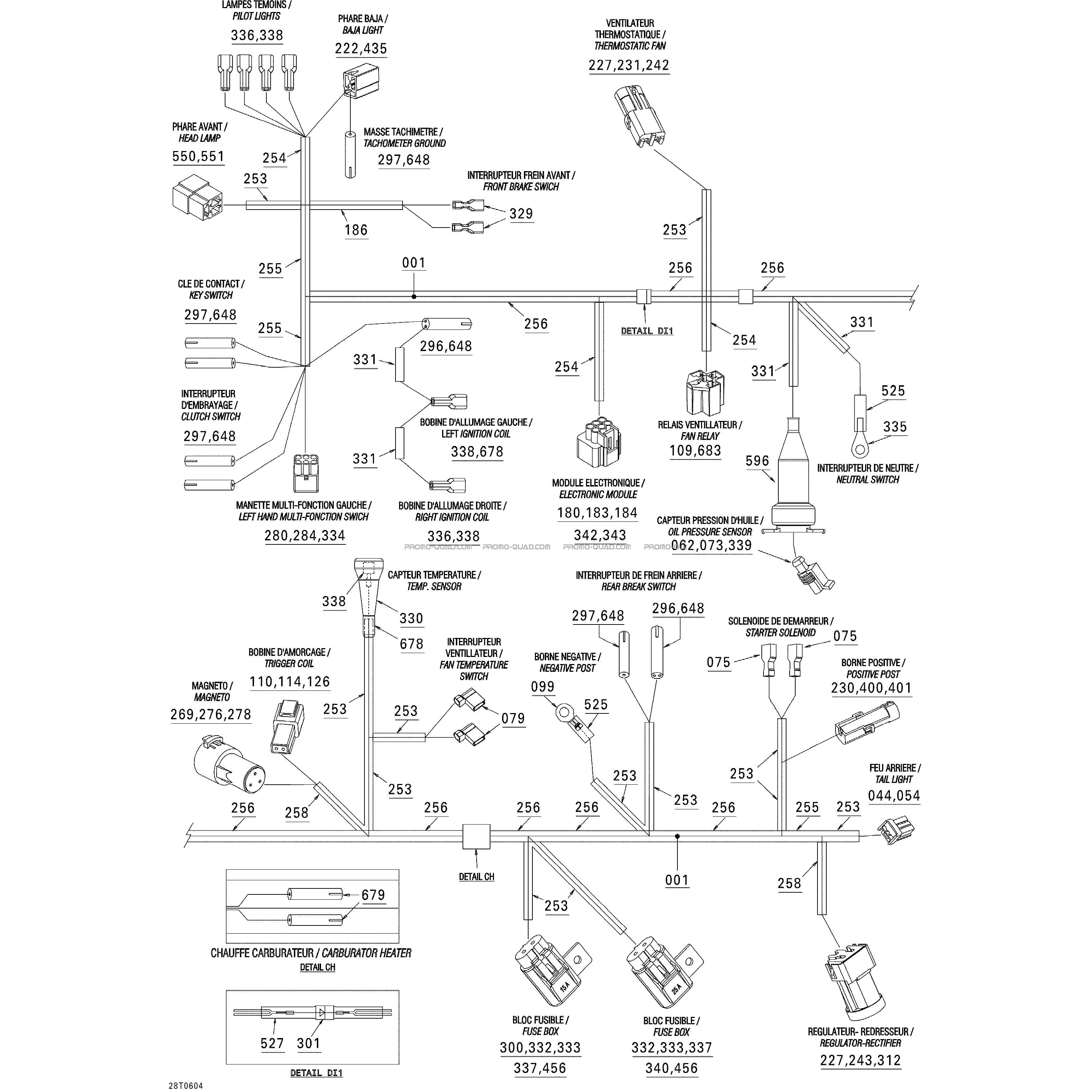 Câblage principal  Can-am  2006 Toutes les cylindrées  Original parts OEMCâblage principal  Can-am  2006 Toutes les cylindrées  Original parts OEM