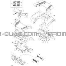 Carrosserie Et Accessoires pour Can-am Toutes les cylindrées 2006 Outlander 400 STD 4 X 4