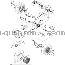 Système Entraînement Avant XT pour Can-am Toutes les cylindrées 2006 Outlander 400 XT 4 X 4