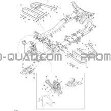 Châssis pour Can-am Toutes les cylindrées 2006 Outlander 400 XT 4 X 4