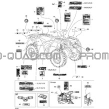 Décalques XT pour Can-am Toutes les cylindrées 2006 Outlander 400 XT 4 X 4