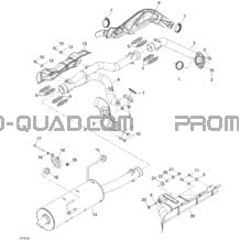 Système Échappement pour Can-am Toutes les cylindrées 2006 Outlander 650 STD 4 X 4
