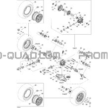 Système Entraînement Arrière STD pour Can-am Toutes les cylindrées 2006 Outlander 650 STD 4 X 4