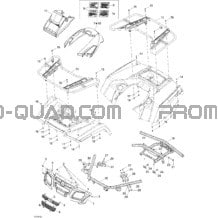 Carrosserie Et Accessoires 2 pour Can-am Toutes les cylindrées 2006 Outlander 650 STD 4 X 4