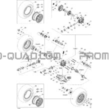 Système Entraînement Arrière STD pour Can-am Toutes les cylindrées 2006 Outlander 800 STD 4 X 4