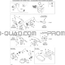 Accessoires Électriques Europe pour Can-am Toutes les cylindrées 2006 Outlander 800 STD 4 X 4