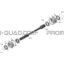 Arbre Entraînement (jusqua M6377191) pour Can-am Toutes les cylindrées 2006 Outlander 800 XT 4 X 4