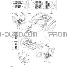 Carrosserie Et Accessoires 1 pour Can-am Toutes les cylindrées 2006 Outlander 800 XT 4 X 4