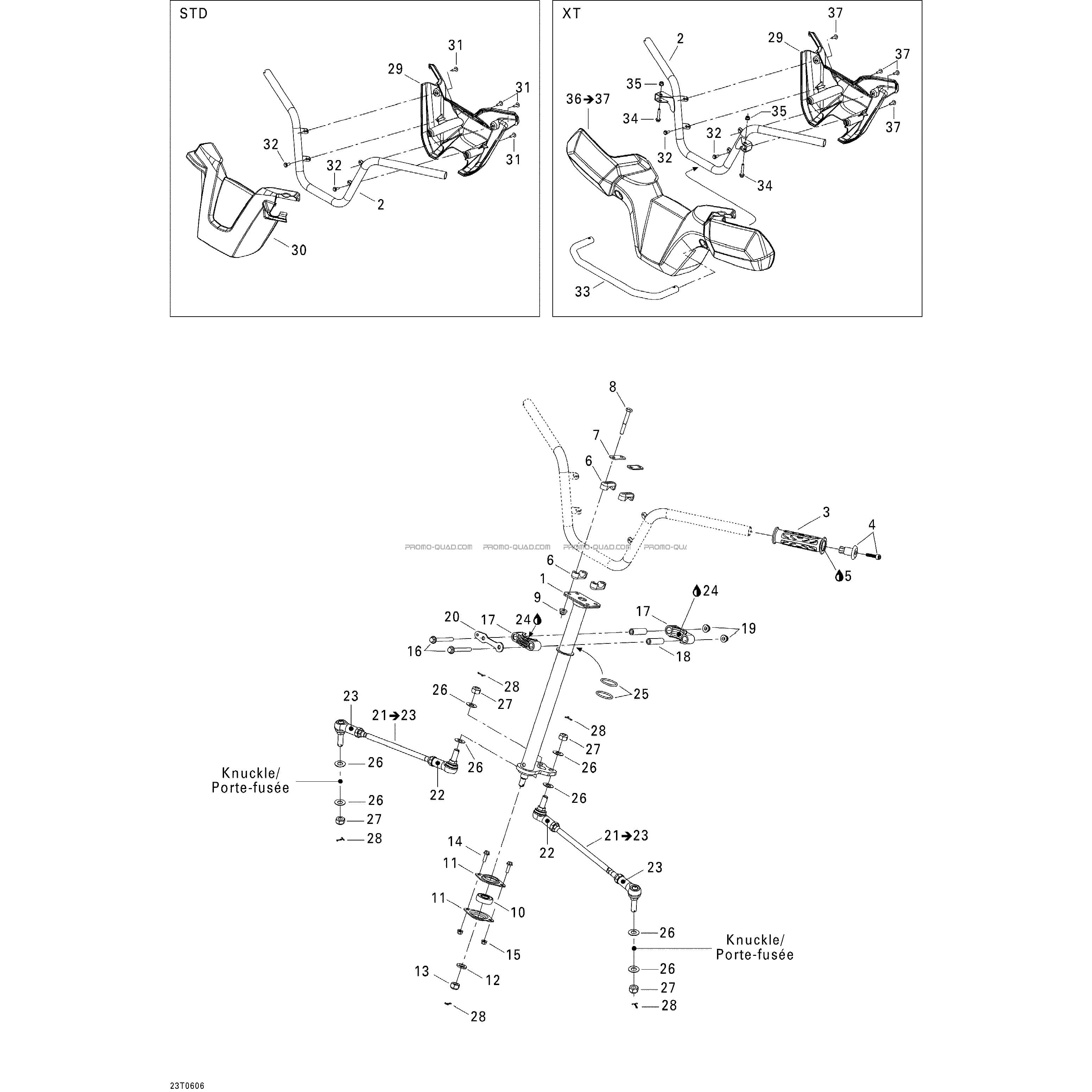 Système Direction  Can-am  2006 Toutes les cylindrées  Original parts OEMSystème Direction  Can-am  2006 Toutes les cylindrées  Original parts OEM