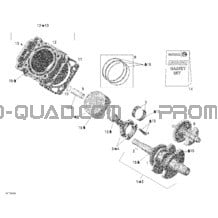 Cylindre pour Can-am Toutes les cylindrées 2006 Outlander MAX 400 XT 4 X 4