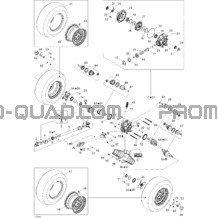 Système Entraînement Arrière pour Can-am Toutes les cylindrées 2006 Outlander MAX 400 XT 4 X 4
