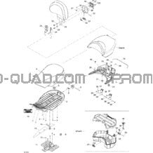 Siège pour Can-am Toutes les cylindrées 2006 Outlander MAX 400 XT 4 X 4
