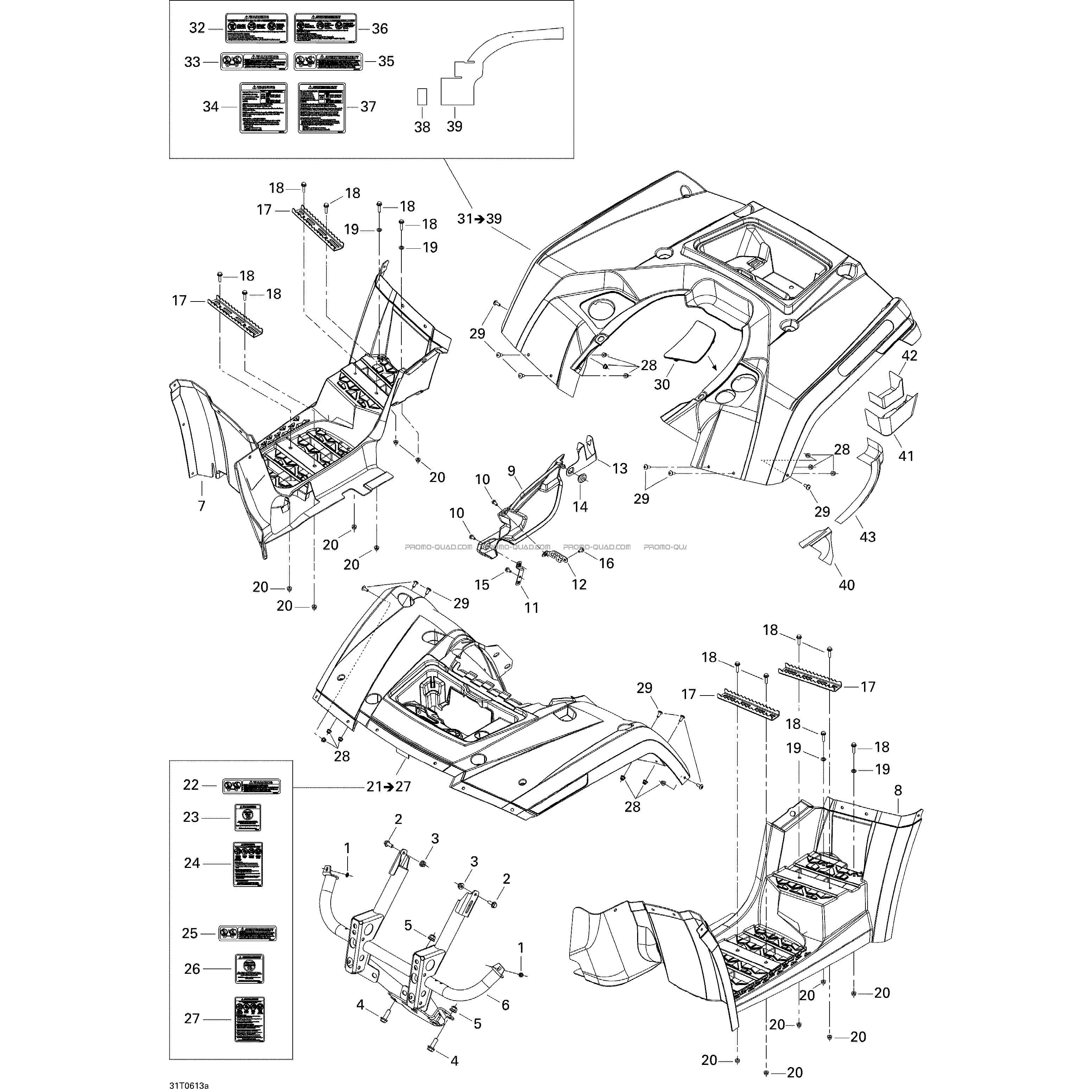 Carrosserie Et Accessoires 1  Can-am  2006 Toutes les cylindrées  pièces OEMCarrosserie Et Accessoires 1  Can-am  2006 Toutes les cylindrées  pièces OEM