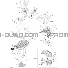 Siège pour Can-am Toutes les cylindrées 2006 Outlander MAX 650 XT 4 X 4