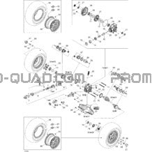 Système Entraînement Arrière STD pour Can-am Toutes les cylindrées 2006 Outlander MAX 800 STD 4 X 4