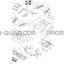 Carrosserie Et Accessoires 2 pour Can-am Toutes les cylindrées 2006 Outlander MAX 800 STD 4 X 4