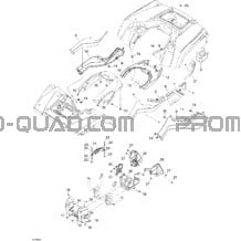 Carrosserie Et Accessoires 3 pour Can-am Toutes les cylindrées 2006 Outlander MAX 800 STD 4 X 4
