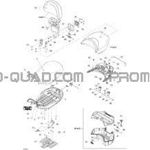 Siège pour Can-am Toutes les cylindrées 2006 Outlander MAX 800 STD 4 X 4