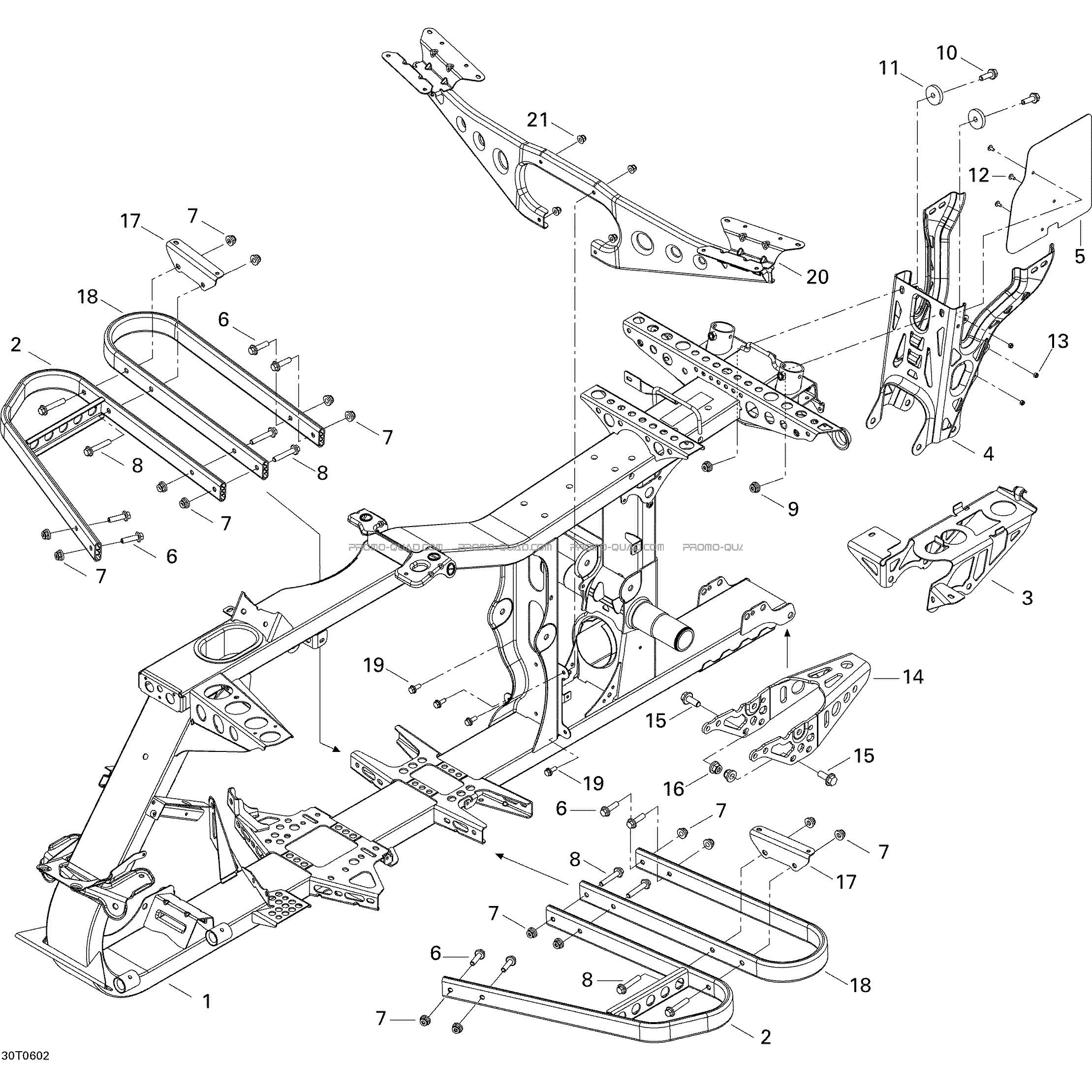 Châssis  Can-am  2006 Toutes les cylindrées  Original parts OEMChâssis  Can-am  2006 Toutes les cylindrées  Original parts OEM