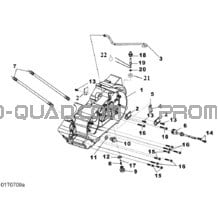 Demi-Carter Gauche pour Can-am Toutes les cylindrées 2007 DS 250