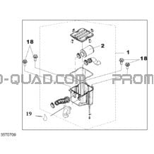 Silencieux Admission pour Can-am Toutes les cylindrées 2007 DS 250