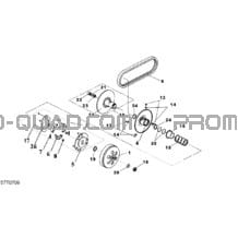 Poulie Menée pour Can-am Toutes les cylindrées 2007 DS 250