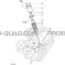 Soupapes 1 pour Can-am Toutes les cylindrées 2007 DS 650 X