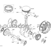 Vilebrequin Et Pistons pour Can-am Toutes les cylindrées 2007 DS 650 X