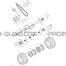 Système Entraînement Arrière pour Can-am Toutes les cylindrées 2007 DS 650 X
