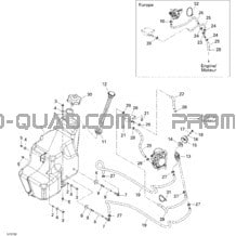 Réservoir Essence pour Can-am Toutes les cylindrées 2007 Outlander 400 STD 4 X 4