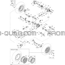 Système Entraînement Avant XT pour Can-am Toutes les cylindrées 2007 Outlander 400 XT 4 X 4