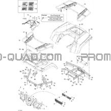 Carrosserie Et Accessoires 2 pour Can-am Toutes les cylindrées 2007 Outlander 400 XT 4 X 4