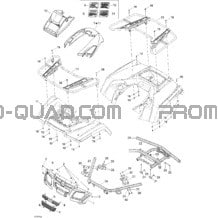 Carrosserie Et Accessoires 3 pour Can-am Toutes les cylindrées 2007 Outlander 500 STD 4 X 4
