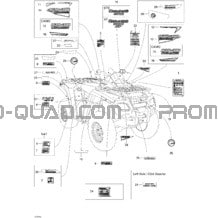 Décalques STD pour Can-am Toutes les cylindrées 2007 Outlander 500 STD 4 X 4