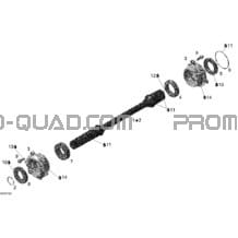 Arbre Entraînement pour Can-am Toutes les cylindrées 2007 Outlander 500 XT 4 X 4