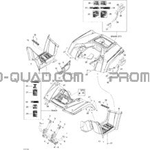 Carrosserie Et Accessoires 2 pour Can-am Toutes les cylindrées 2007 Outlander 500 XT 4 X 4
