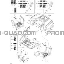 Carrosserie Et Accessoires 1 pour Can-am Toutes les cylindrées 2007 Outlander 650 STD 4 X 4