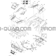 Carrosserie Et Accessoires 2 pour Can-am Toutes les cylindrées 2007 Outlander 650 STD 4 X 4