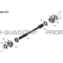 Arbre Entraînement pour Can-am Toutes les cylindrées 2007 Outlander 650 XT 4 X 4