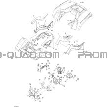 Carrosserie Et Accessoires 3 pour Can-am Toutes les cylindrées 2007 Outlander 650 XT 4 X 4