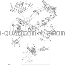 Châssis pour Can-am Toutes les cylindrées 2007 Outlander 650 XT 4 X 4