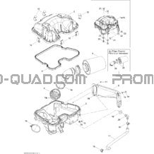 Silencieux Admission pour Can-am Toutes les cylindrées 2007 Outlander 800 XT 4 X 4