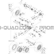 Système Entraînement Avant XT pour Can-am Toutes les cylindrées 2007 Outlander 800 XT 4 X 4