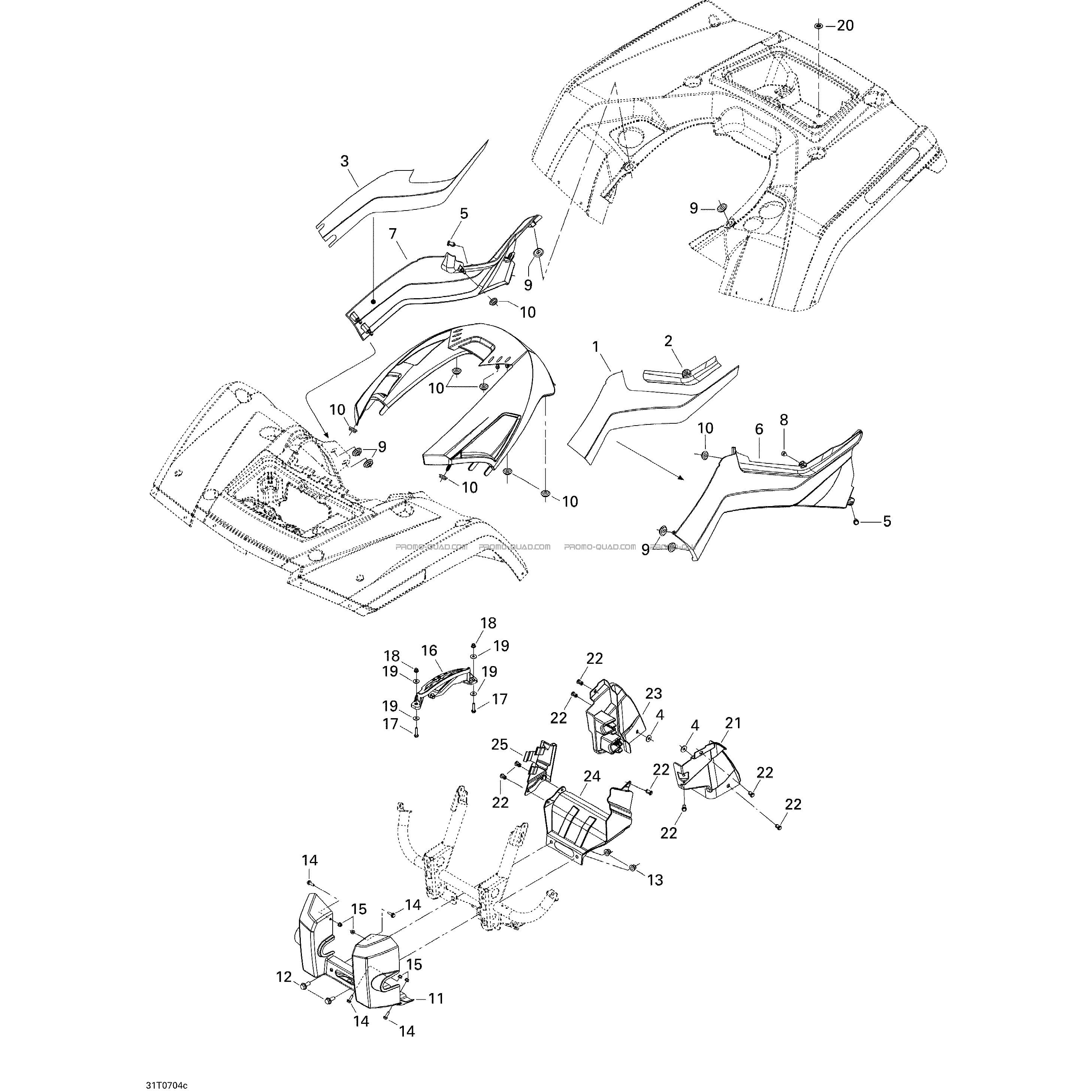 Carrosserie Et Accessoires 3  Can-am  2007 Toutes les cylindrées  pièces OEMCarrosserie Et Accessoires 3  Can-am  2007 Toutes les cylindrées  pièces OEM