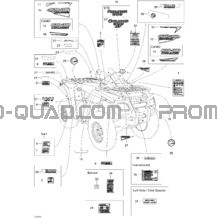 Décalques XT pour Can-am Toutes les cylindrées 2007 Outlander 800 XT 4 X 4