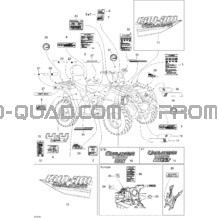 Décalques STD pour Can-am Toutes les cylindrées 2007 Outlander MAX 400 STD 4 X 4