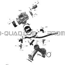 Tubulure Admission Et Carter De Papillon pour Can-am Toutes les cylindrées 2007 Outlander MAX 500 STD 4 X 4